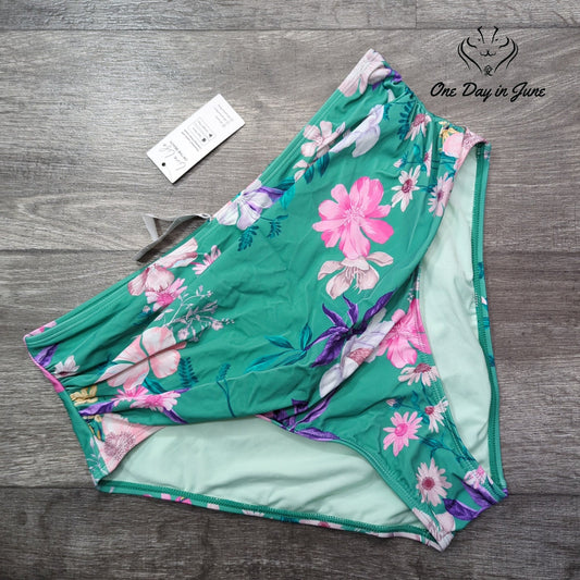 Cupshe Floral Tummy Control Bikini Bottom Size XL
