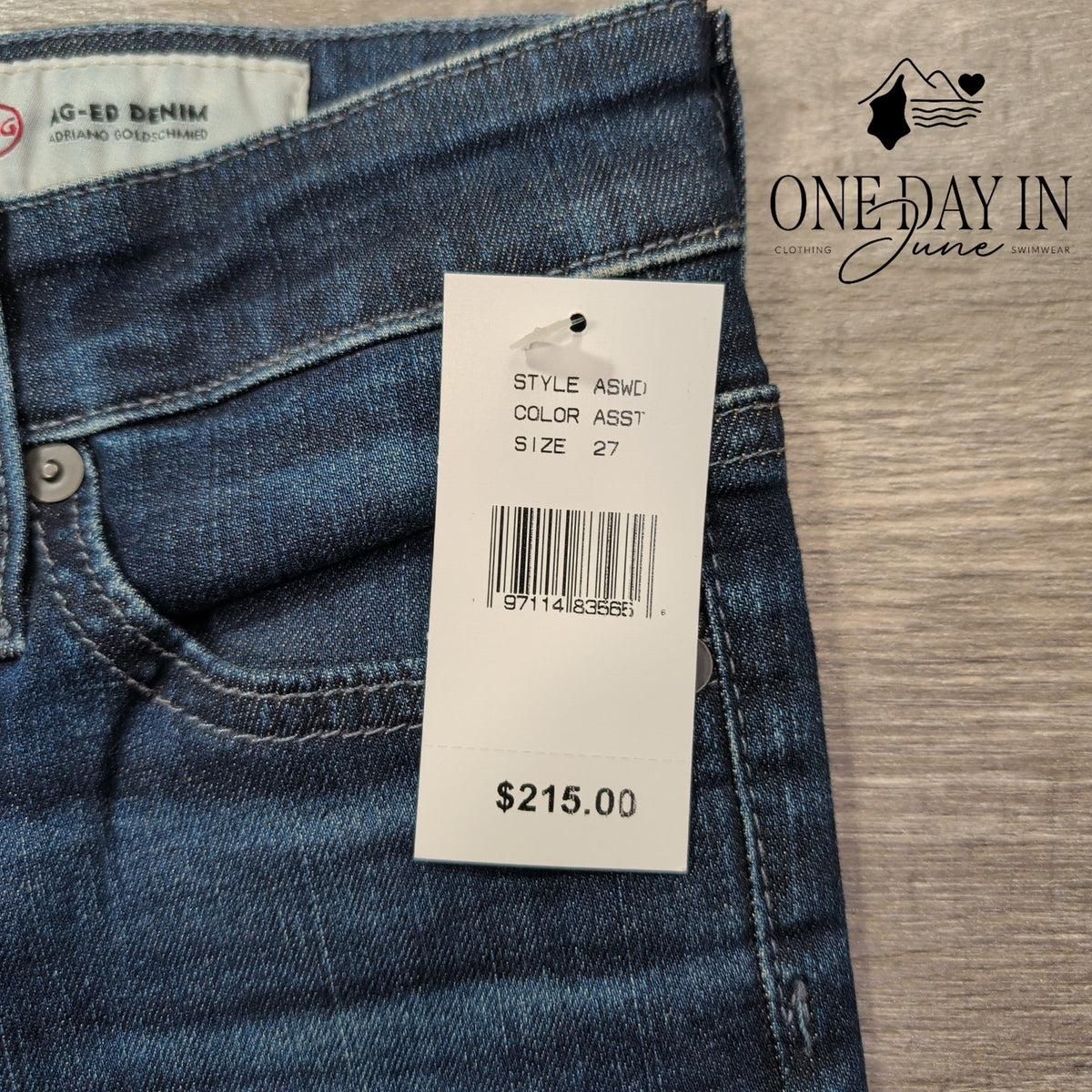 AG Adriano Goldschmied The Mila Super High Rise Skinny Jeans Blue NWT Size 4