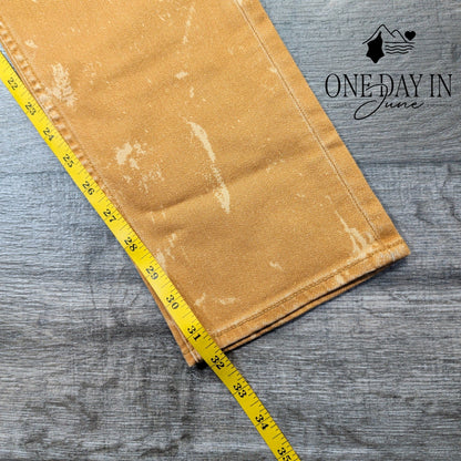 Rag & Bone Fit 1 Authentic Skinny Jeans Golden Brown Distressed NWT Size 36X32