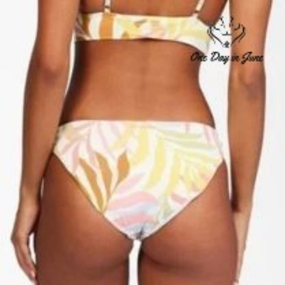 Billabong Tropic Jungle Low Rise Reversible Bikini Bottom Size L