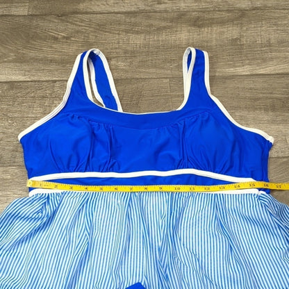 LALAGEN Racerback Tankini Swimdress Size L