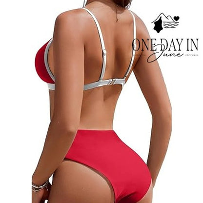 Aleumdr Triangle Bikini Swimsuit Size S