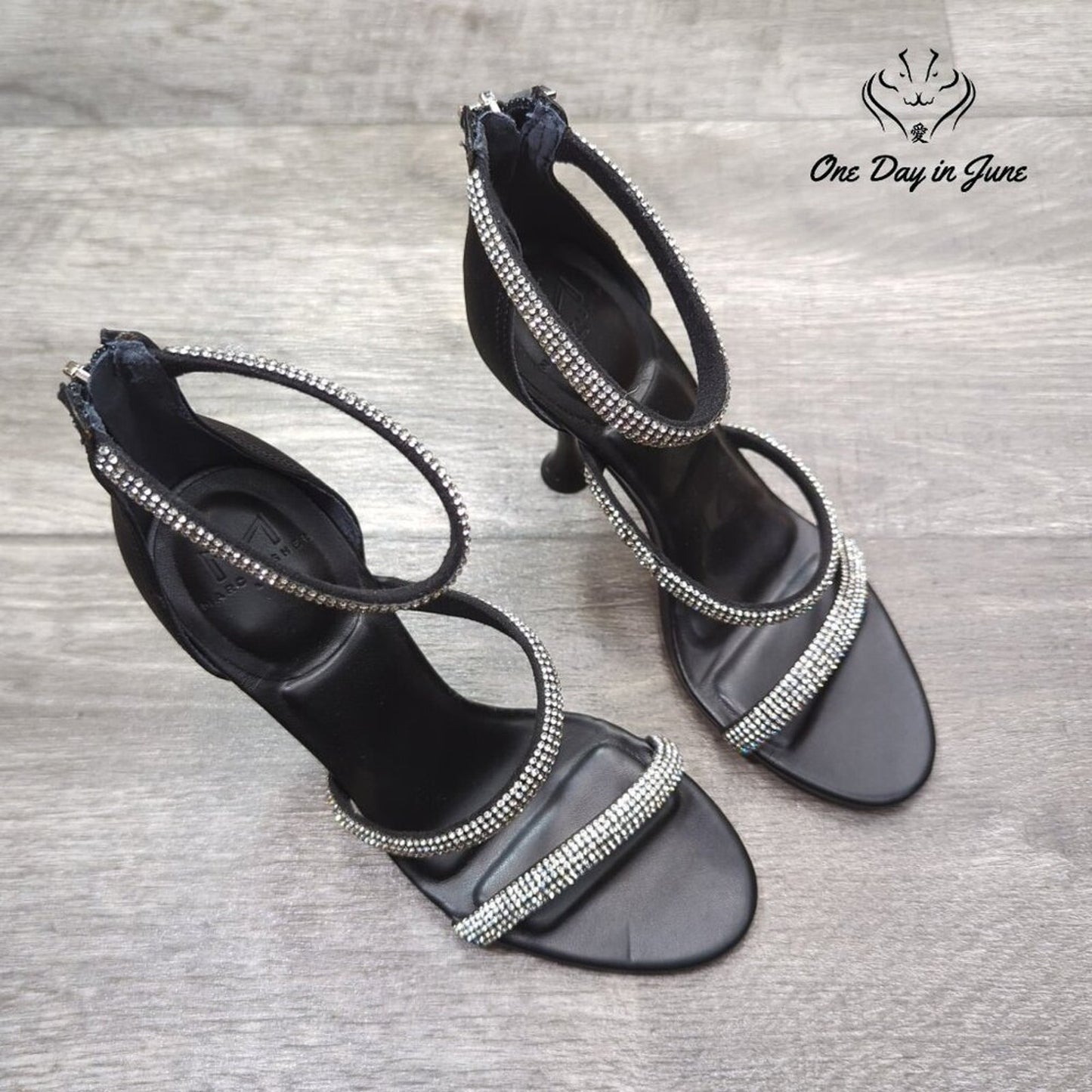 Marc Fisher Jeweled Ankle Strap Heels Size 5.5