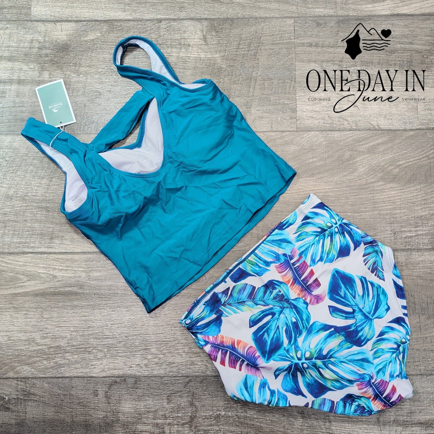 Eomenie High Waist Bikini Swimsuit Size S