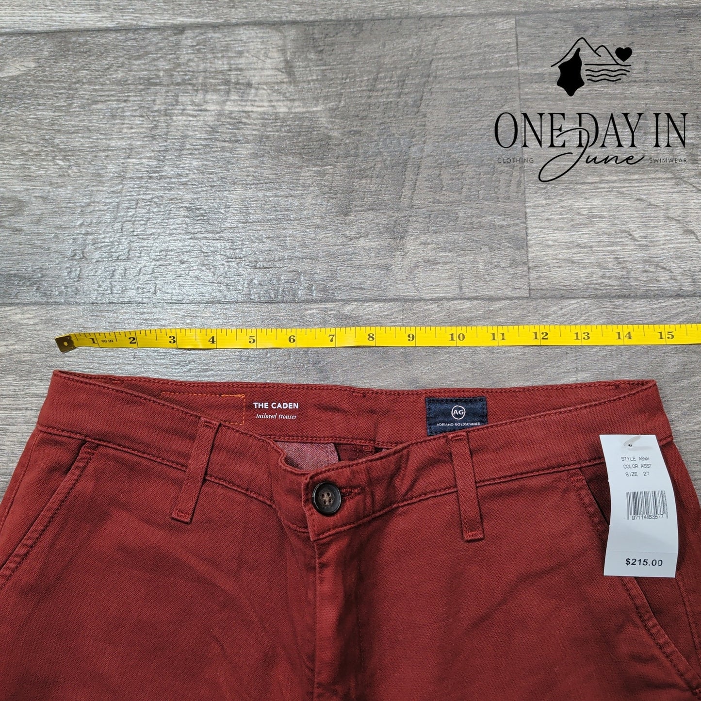 AG Adriano Goldschmied The Caden Tailored Trouser Jeans Size 4 (27)
