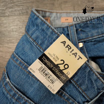Ariat Ultra High Rise Tomboy Straight Jeans Size 8 (29)