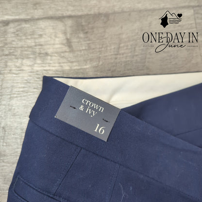 Crown & Ivy Cropped Dress Pants Size 16