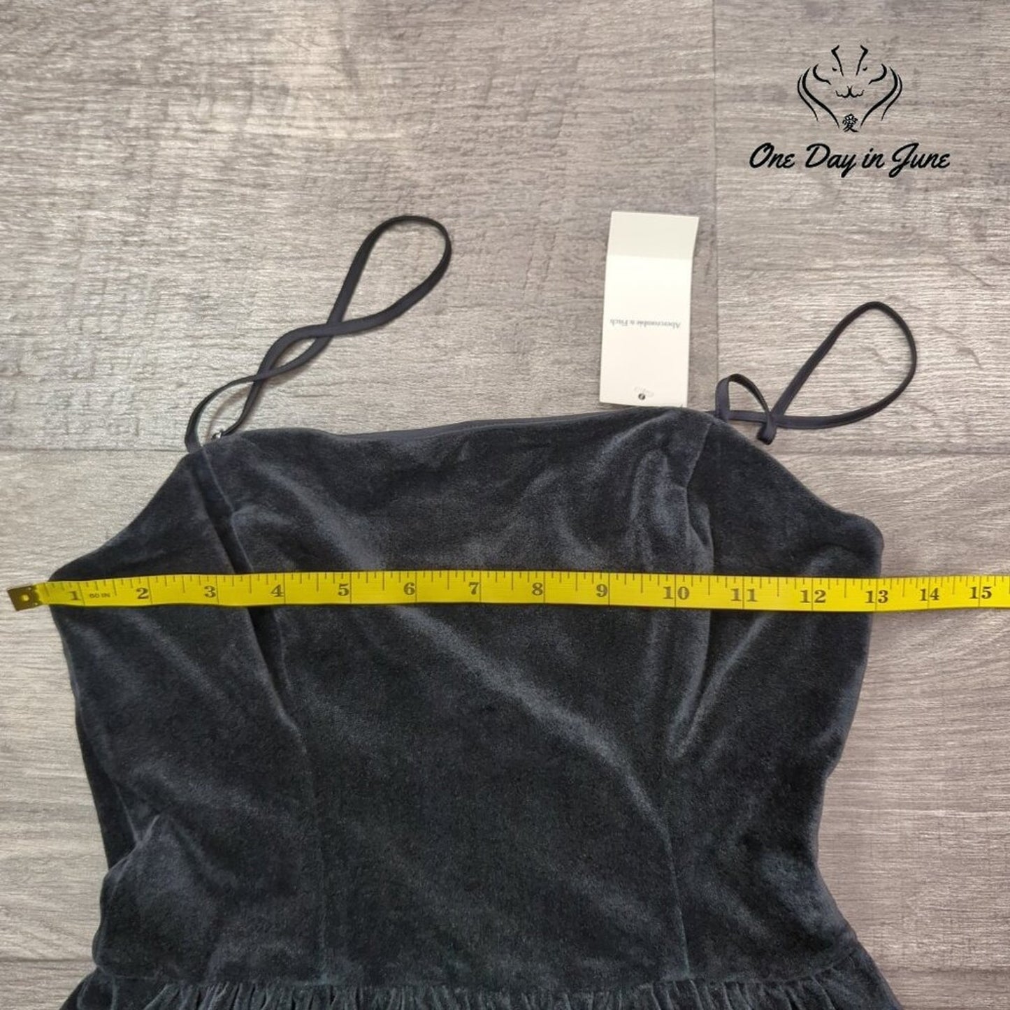 Abercrombie & Fitch Spaghetti Strap Velour Mini Dress Size XS