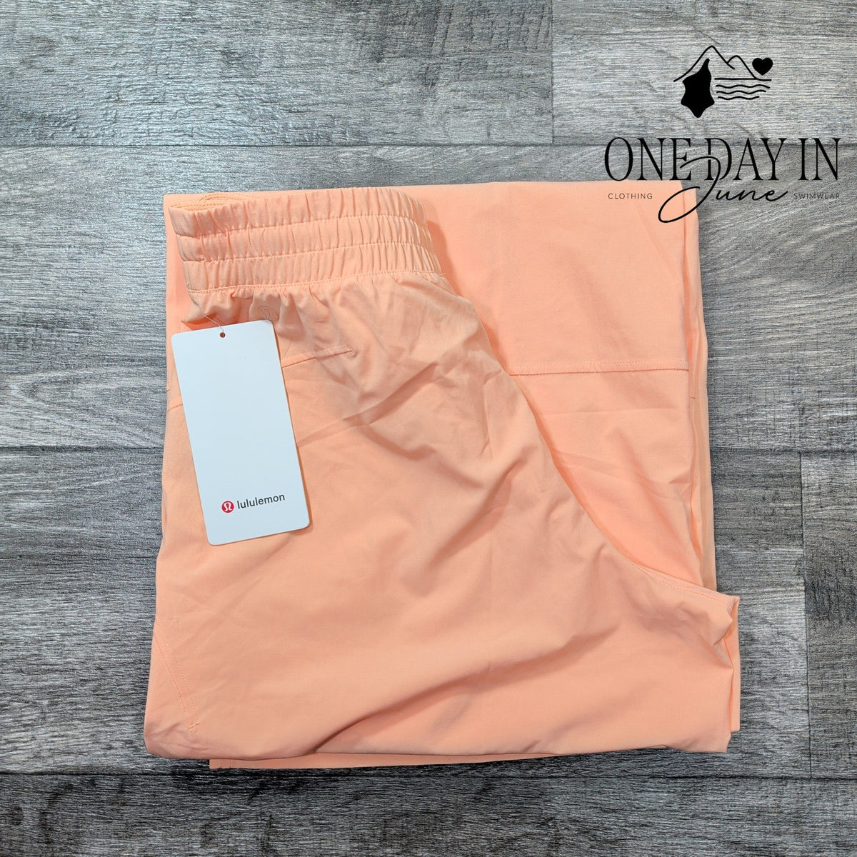 Lululemon Swift Wide Leg Mid Rise Pants Peach Bellini NWT LW5FFBS Size 6