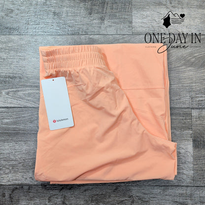 Lululemon Swift Wide Leg Mid Rise Pants Peach Bellini NWT LW5FFBS Size 6