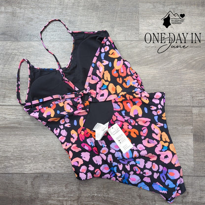 Cupshe Ring Back Tummy Control One Piece Swimsuit Size M