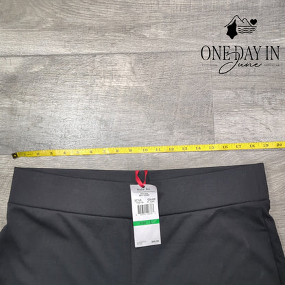 Ruby Rd. Pull On Straight Leg Pants Black NWT Size L