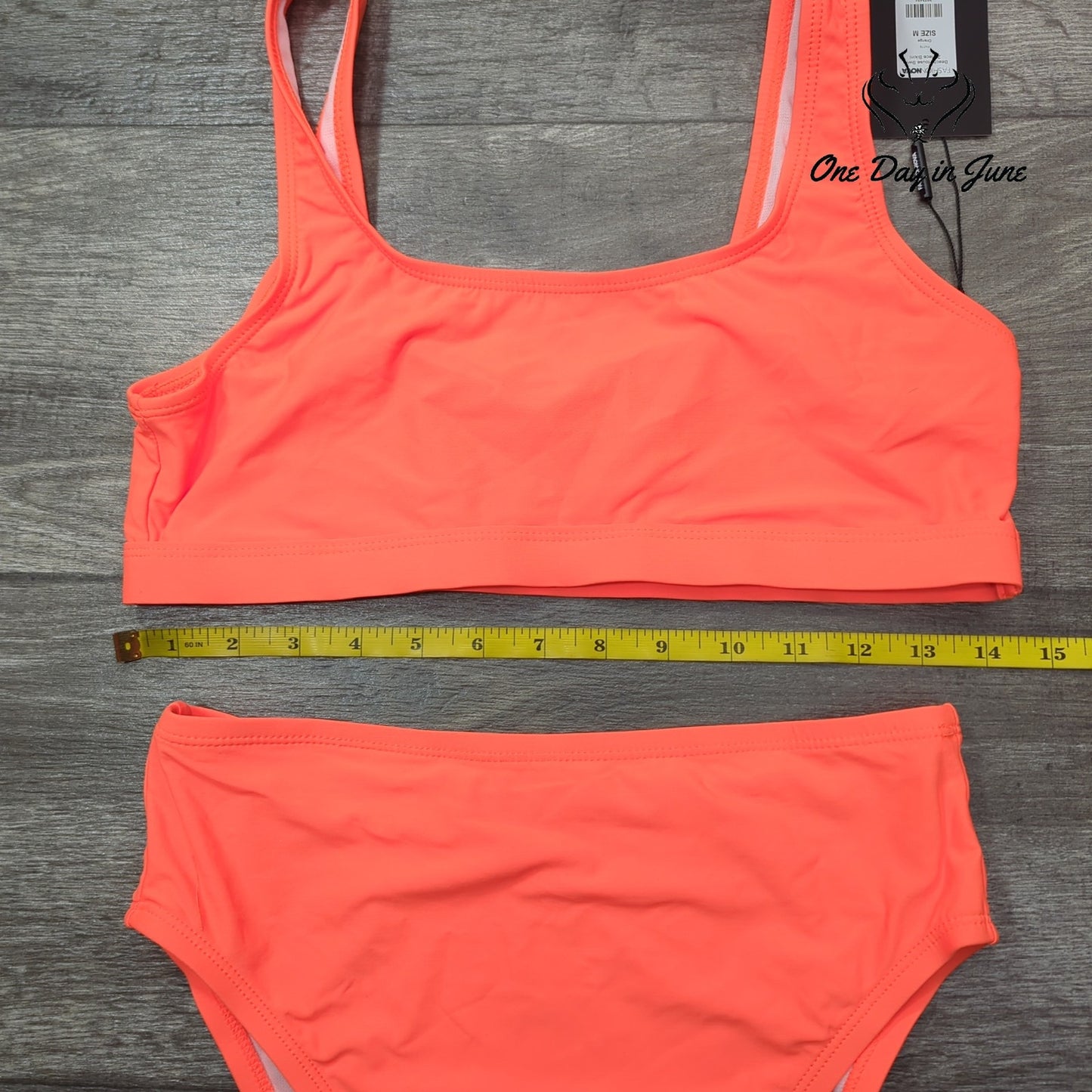 Fashion Nova Crop Top High Waist Bikini Size M