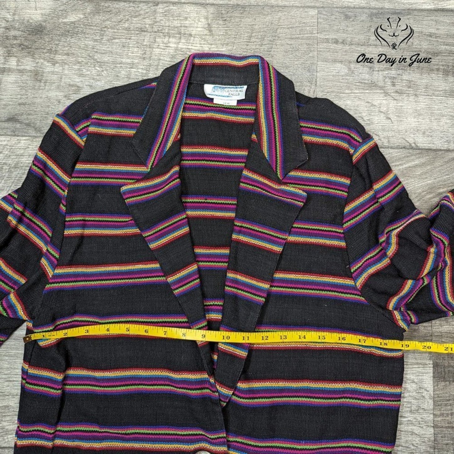 Central Falls One Button Cotton Jacket Size M