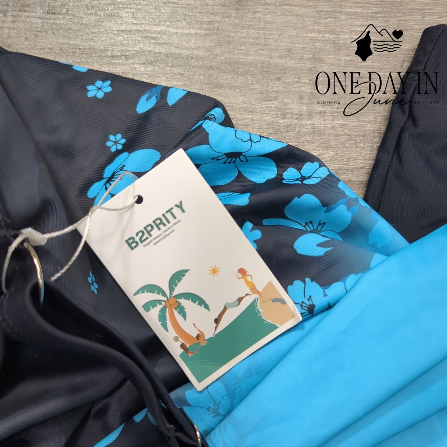 B2Prity Boyshort Tankini Swimsuit Size XL