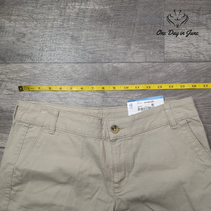 Arizona Jean Co. Juniors Bermuda Shorts Khaki Beige Chino NWT Size 11