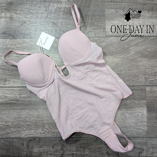 Decorus V Neck Thong  Bodysuit Size S
