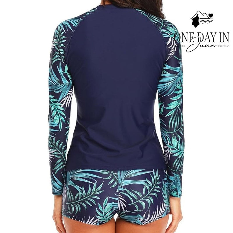 Daci Rashguard Boyshort Tankini Swimsuit Size M