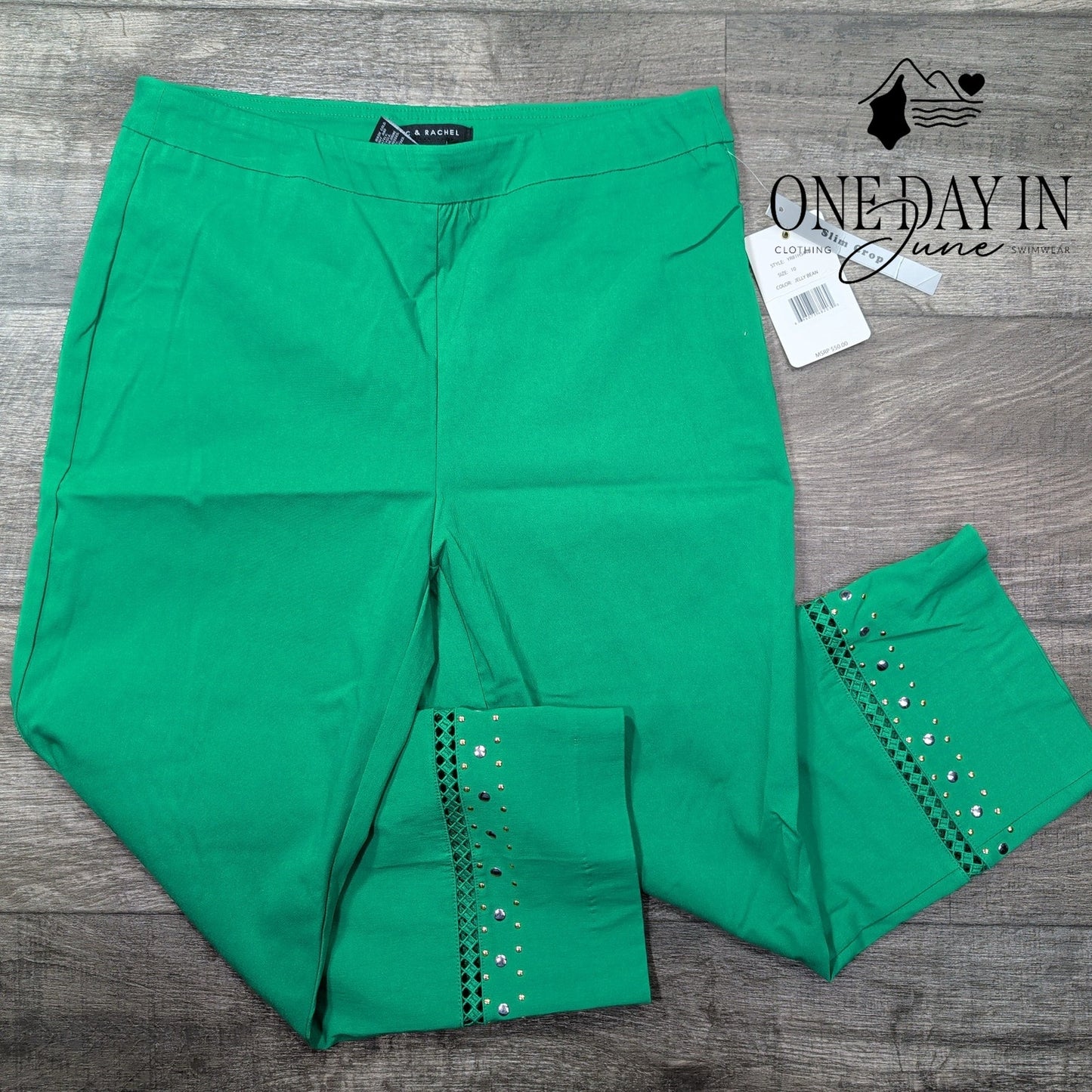 Zac & Rachel Slim Crop Pants Size 10