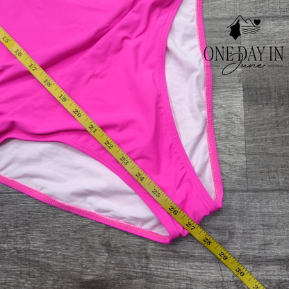 Tempt Me Cross Front Keyhole One Piece Swimsuit Size M