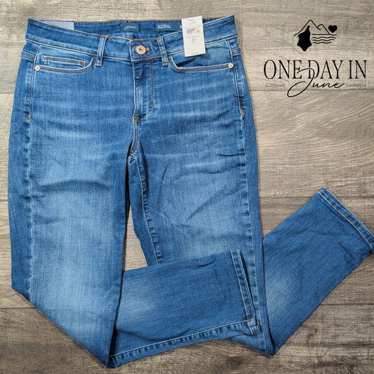 J. Jill Boyfriend Straight Leg Ankle Jeans Chelsea Wash NWT Size 8P