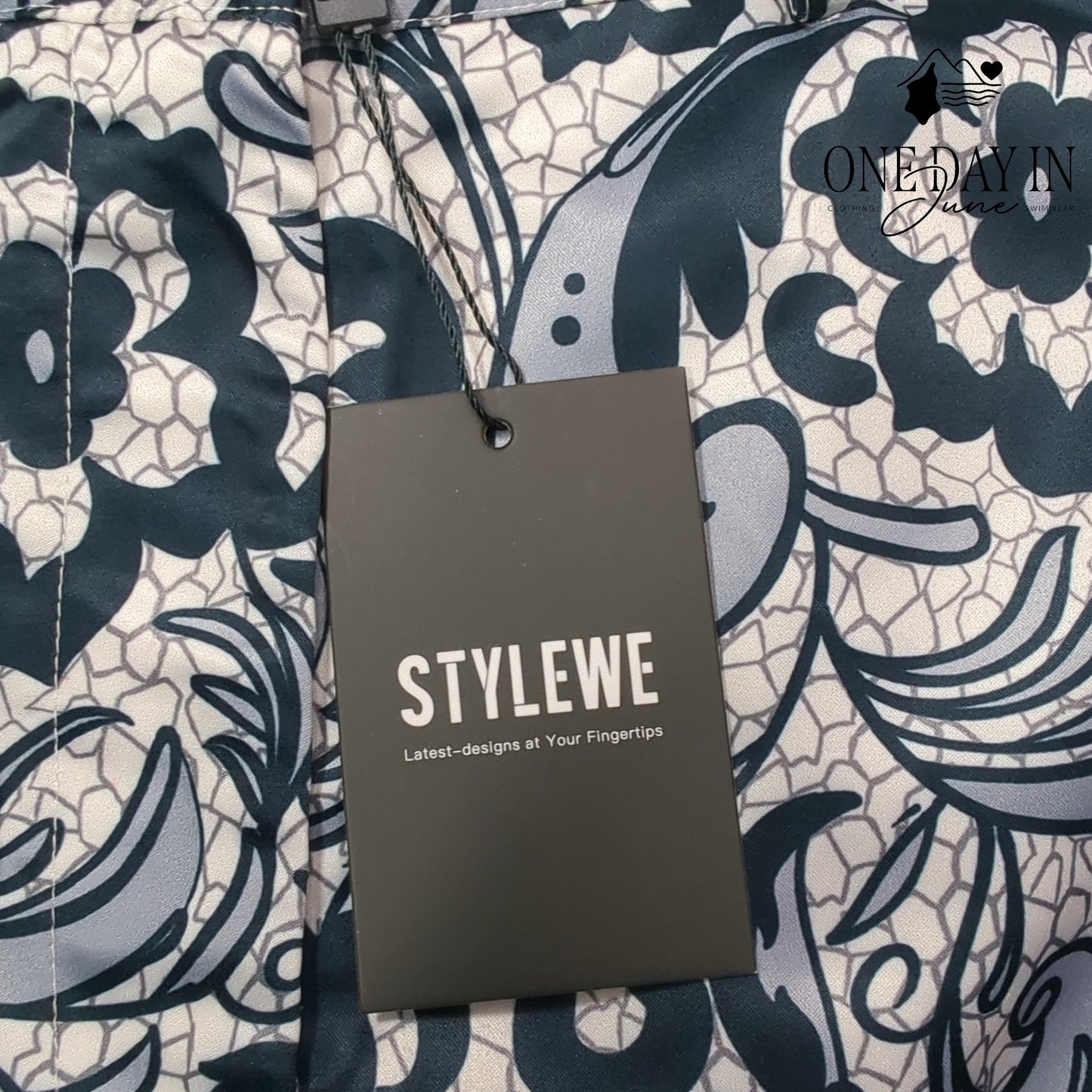 Stylewe Satin Paisley Crop Pants Size 10
