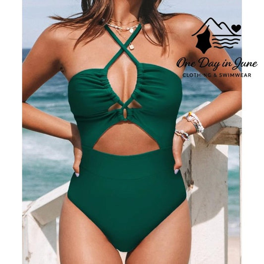Cupshe Cut Out One Piece Swimsuit Size S