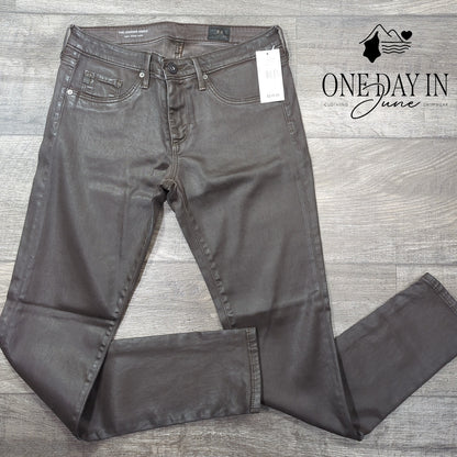 Adriano Goldschmied The Legging Ankle Faux Leather Super Skinny Jeans Size 27 (4