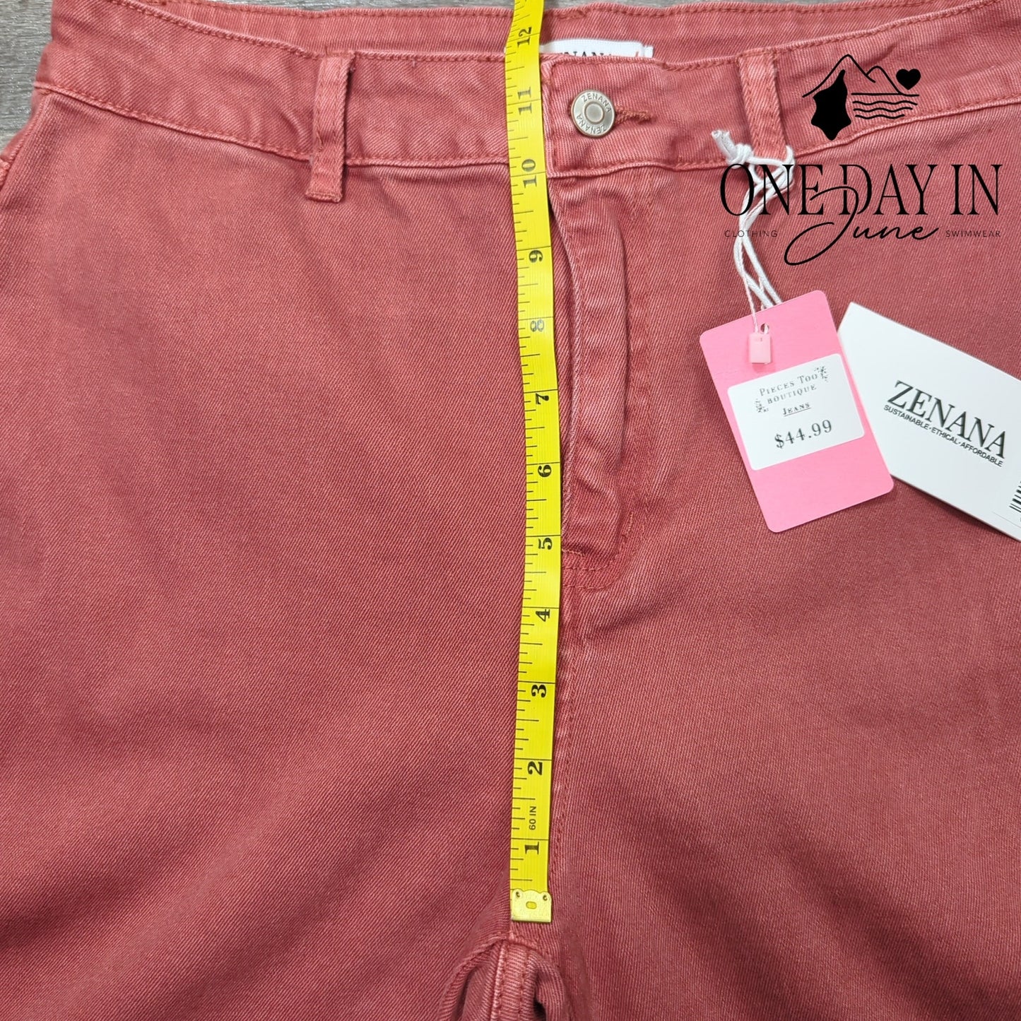 Zenana Wide Leg Crop Jeans Size M