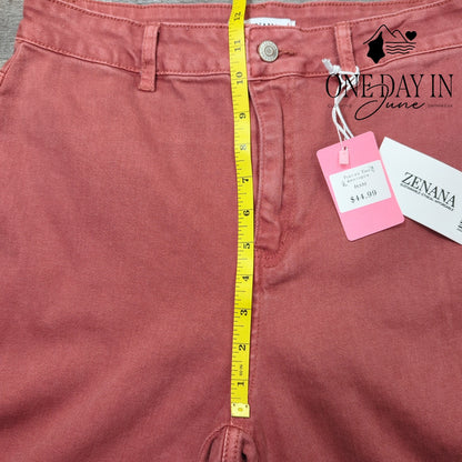 Zenana Wide Leg Crop Jeans Size M