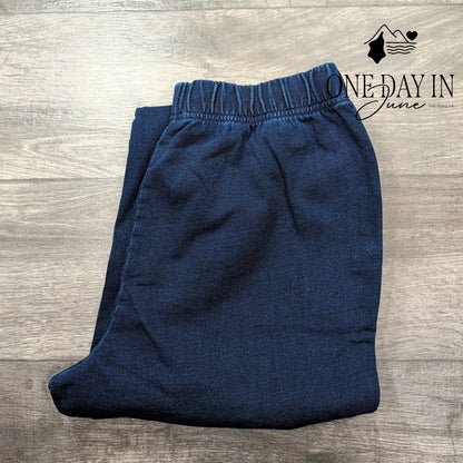 Good American Jeanius Boyfriend Jogger Sweatpants Indigo NWT Size S