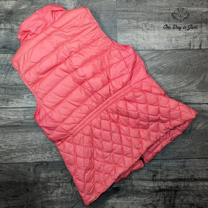 Talbots Puffy Zip Front Vest Size S