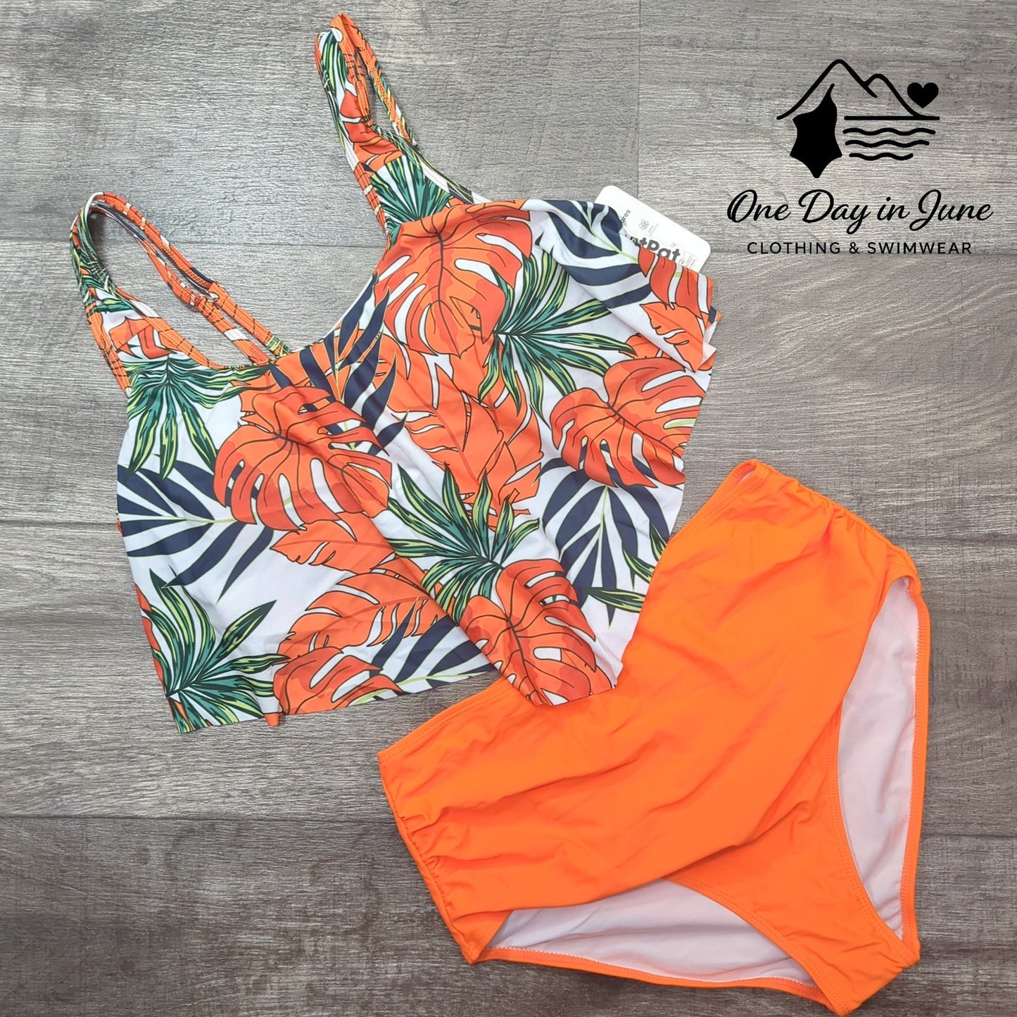 PatPat Tropical Flounce Biknii Swimsuit Size L