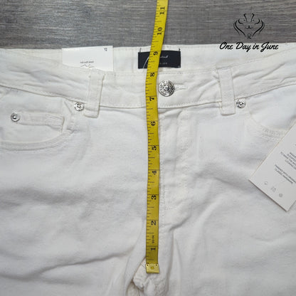 7 For All Mankind Roll Cuff Jean Shorts Size 12