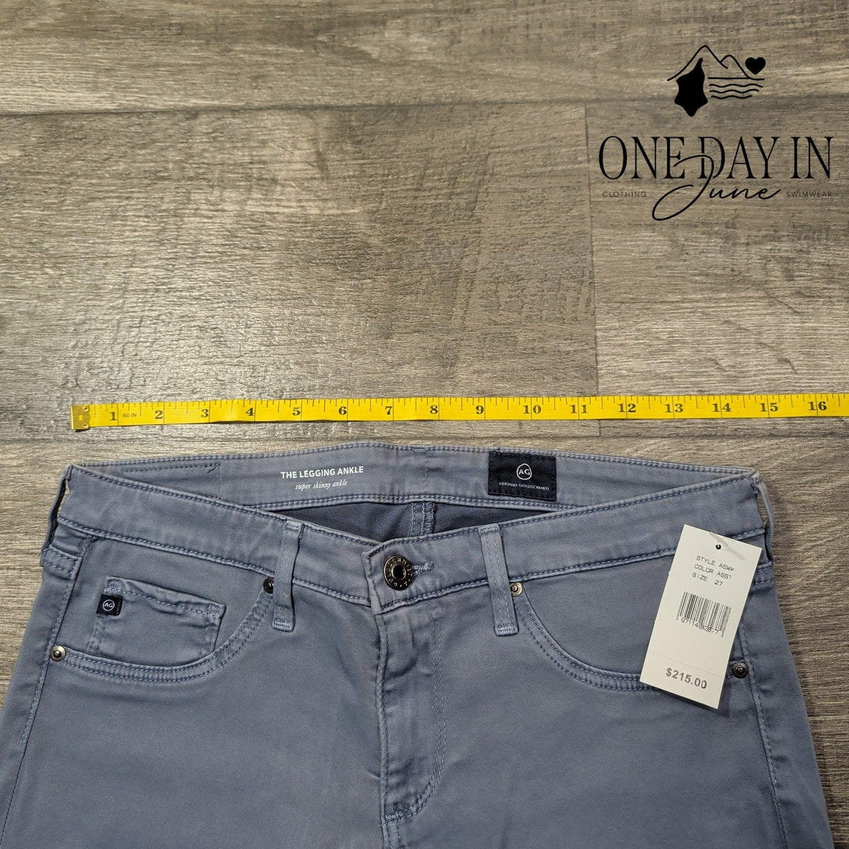 AG Adriano Goldschmied The Legging Ankle Super Skinny Jeans Gray NWT Size 4 (27)