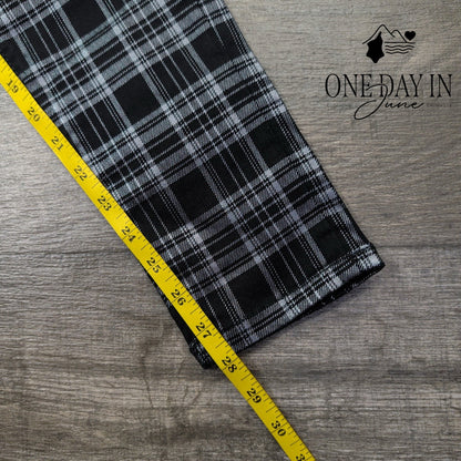 AG Adriano Goldschmied Farrah High Rise Skinny Jeans Black Plaid NWT Size 2 (26)