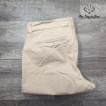 Old Navy Boot Cut Khaki Chino Pants Women's Beige Tan Size 14