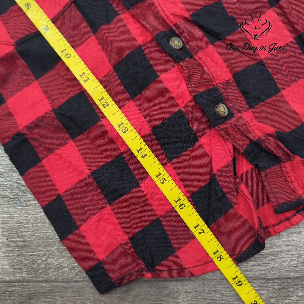 Carters Boys Buffalo Plaid Button Down Shirt Red Black NWT $28 Size 5