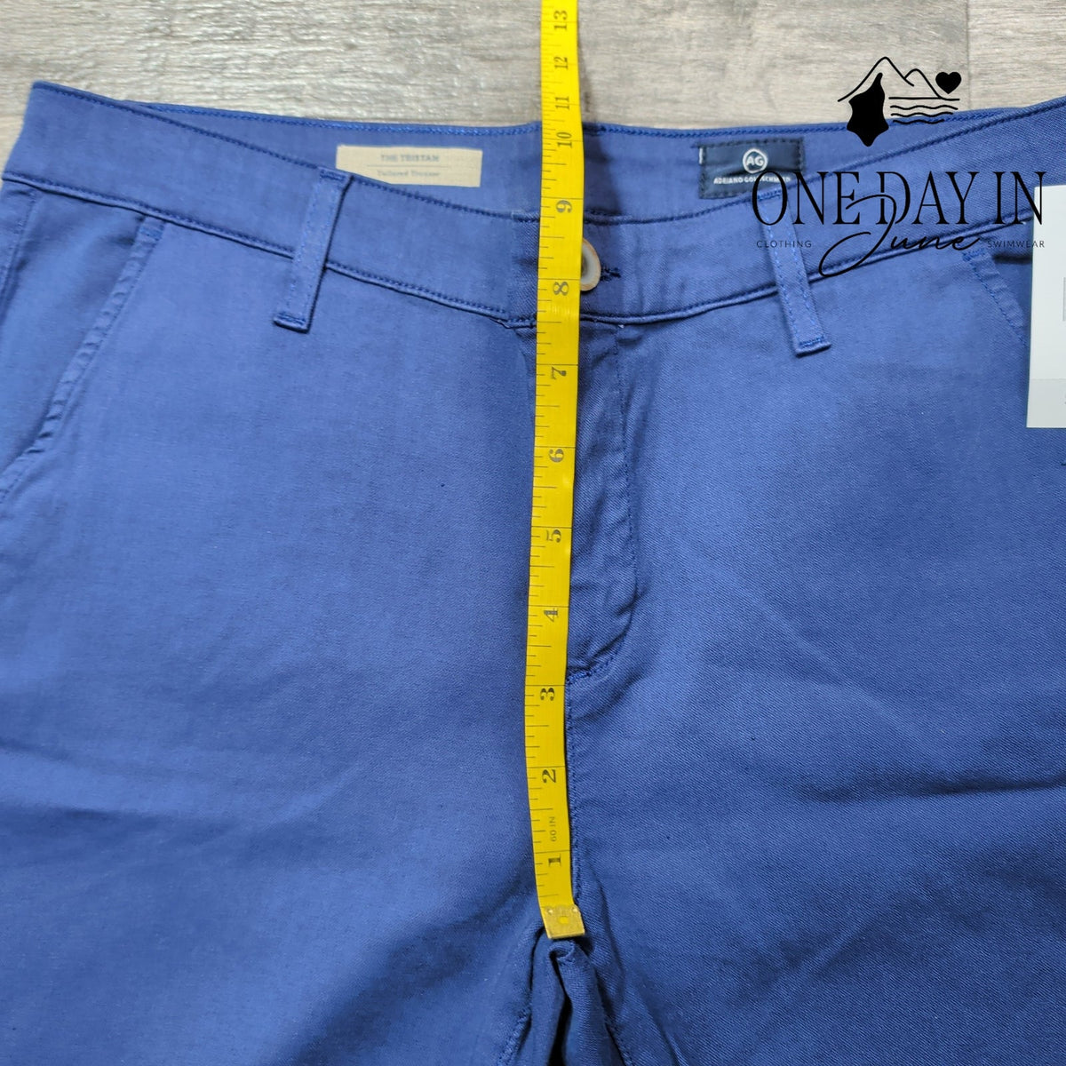 AG Adriano Goldschmied The Tristan Tailored Trouser Pants Blue NWT Size 4 (27)