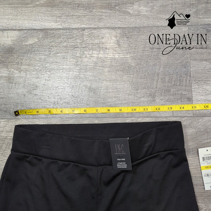 INC International Concepts High Rise Rose Accent Comfort Waist Leggings Size M