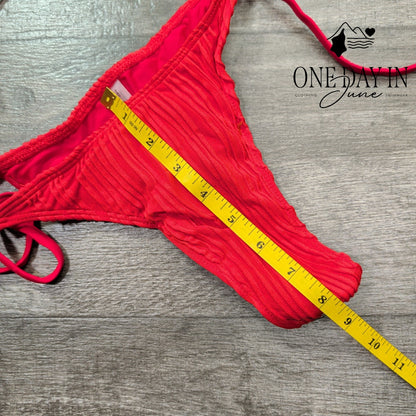 Zaful Adjustable Triangle Tie Side Bikini Swimsuit Size S