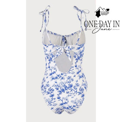 Berlook Floral One Piece Swimsuit Size XL