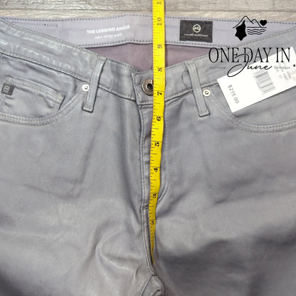 AG Adriano Goldschmied Legging Ankle Faux Leather Super Skinny Jeans Size 27 (4)