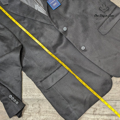Croft & Barrow Classic Fit Sport Coat Black Mens 2 Button Blazer NWT Size 50R