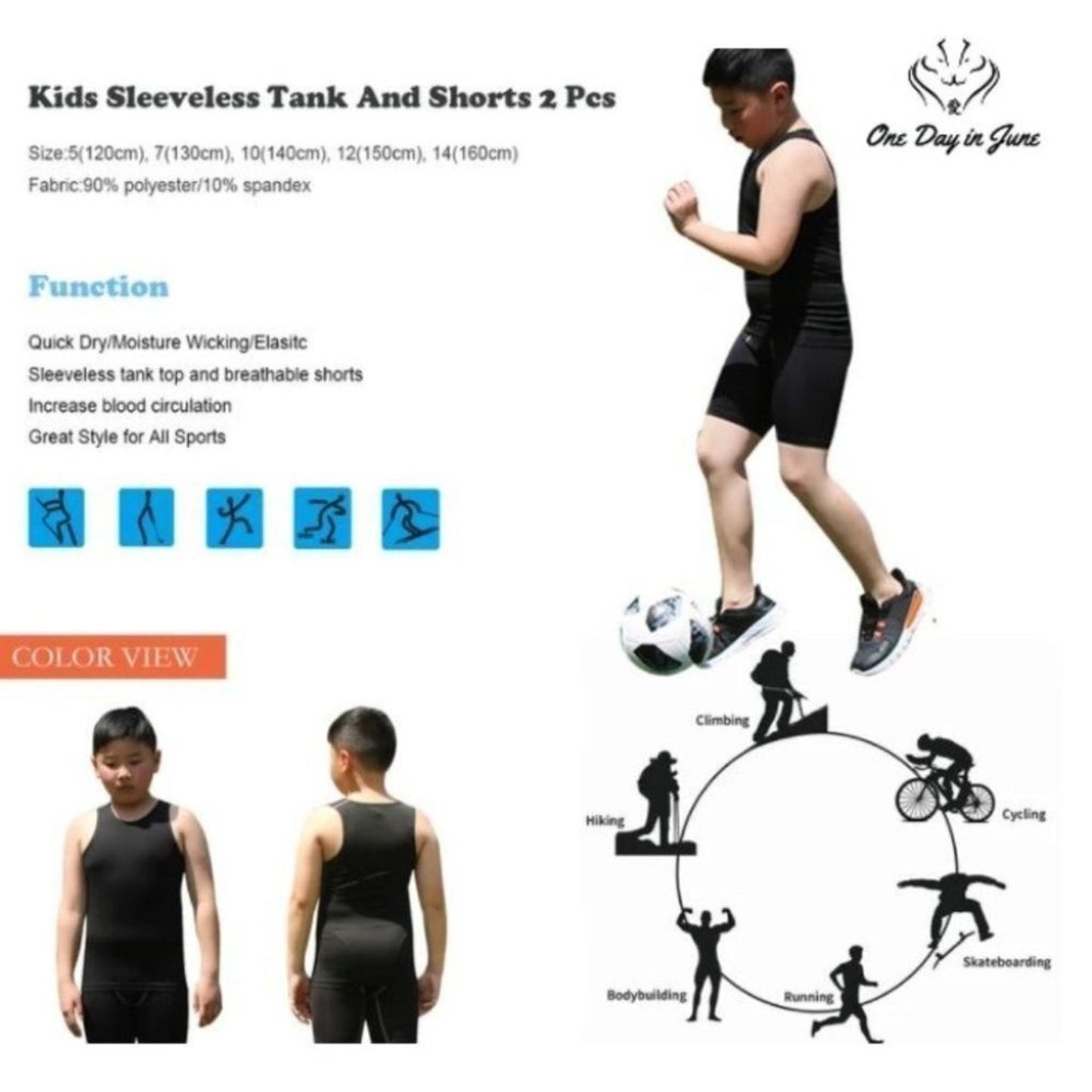 Lanbaosi Sleeveless Tank Set Size 10 (140)