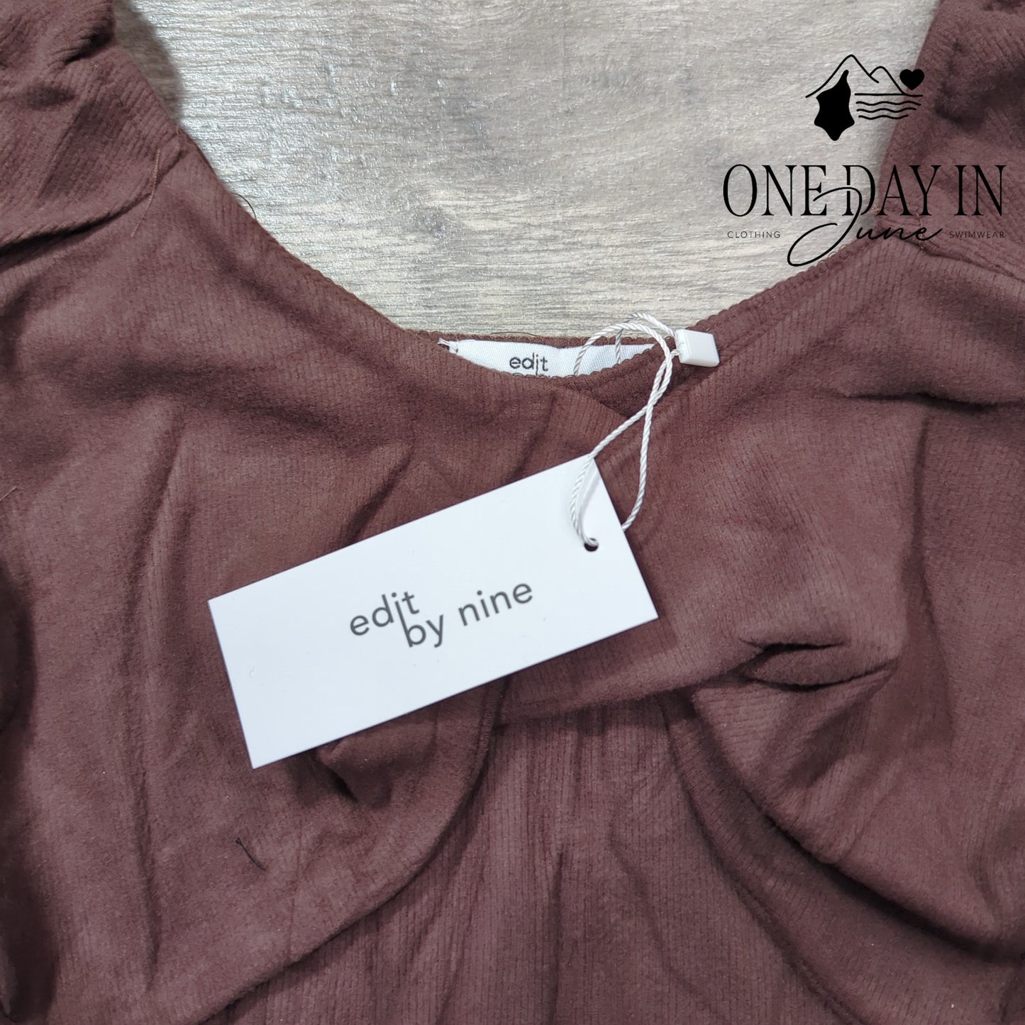 Edit by Nine Long Sleeve Bodycon Ribbed Mini Dress Size S