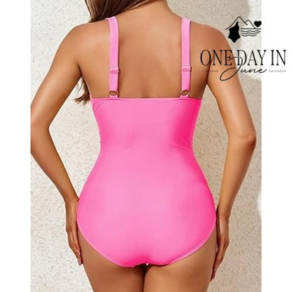 Smismivo Twist Front One Piece Swimsuit Size S