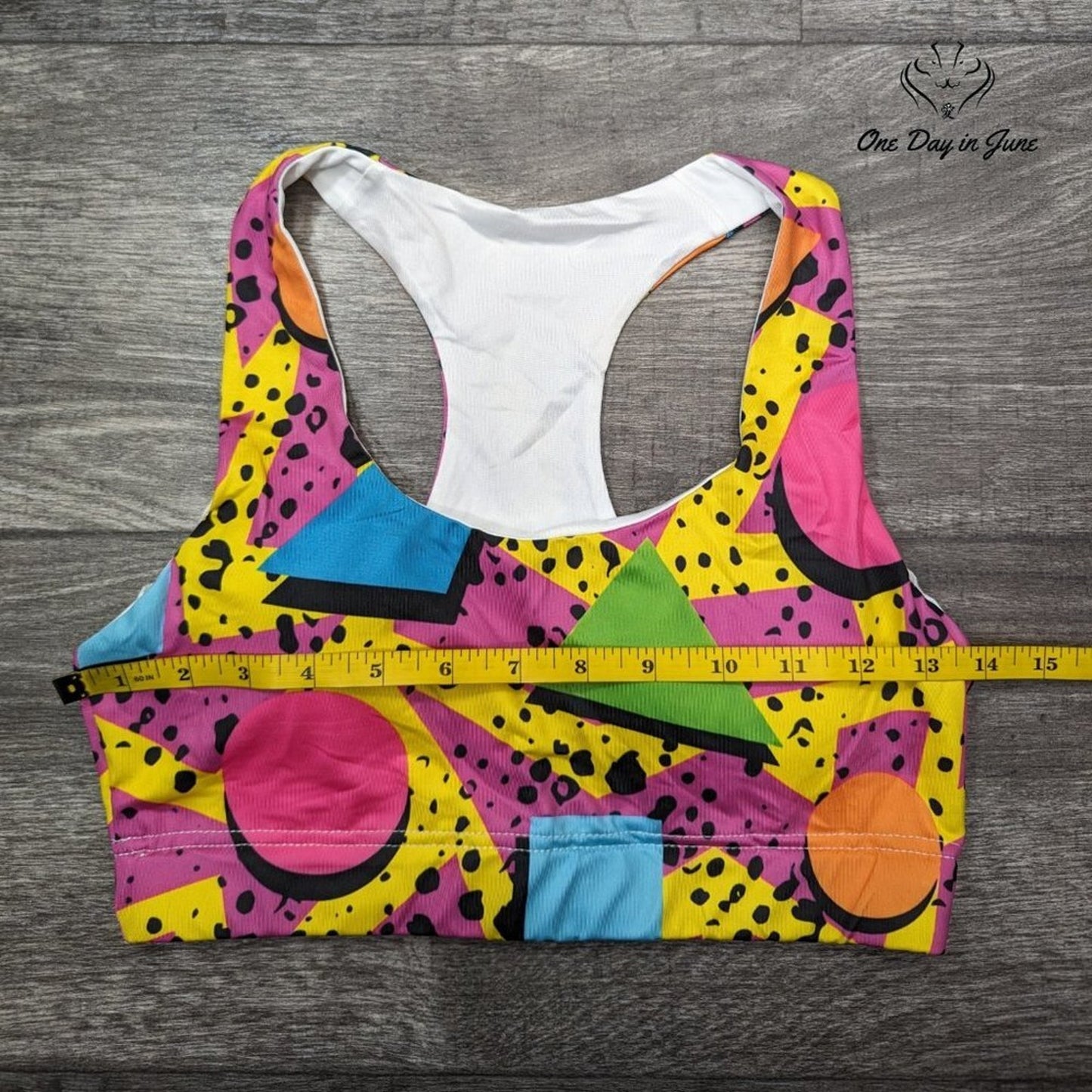 ISMV Retro Padded Racerback Crop Yoga Top Size S