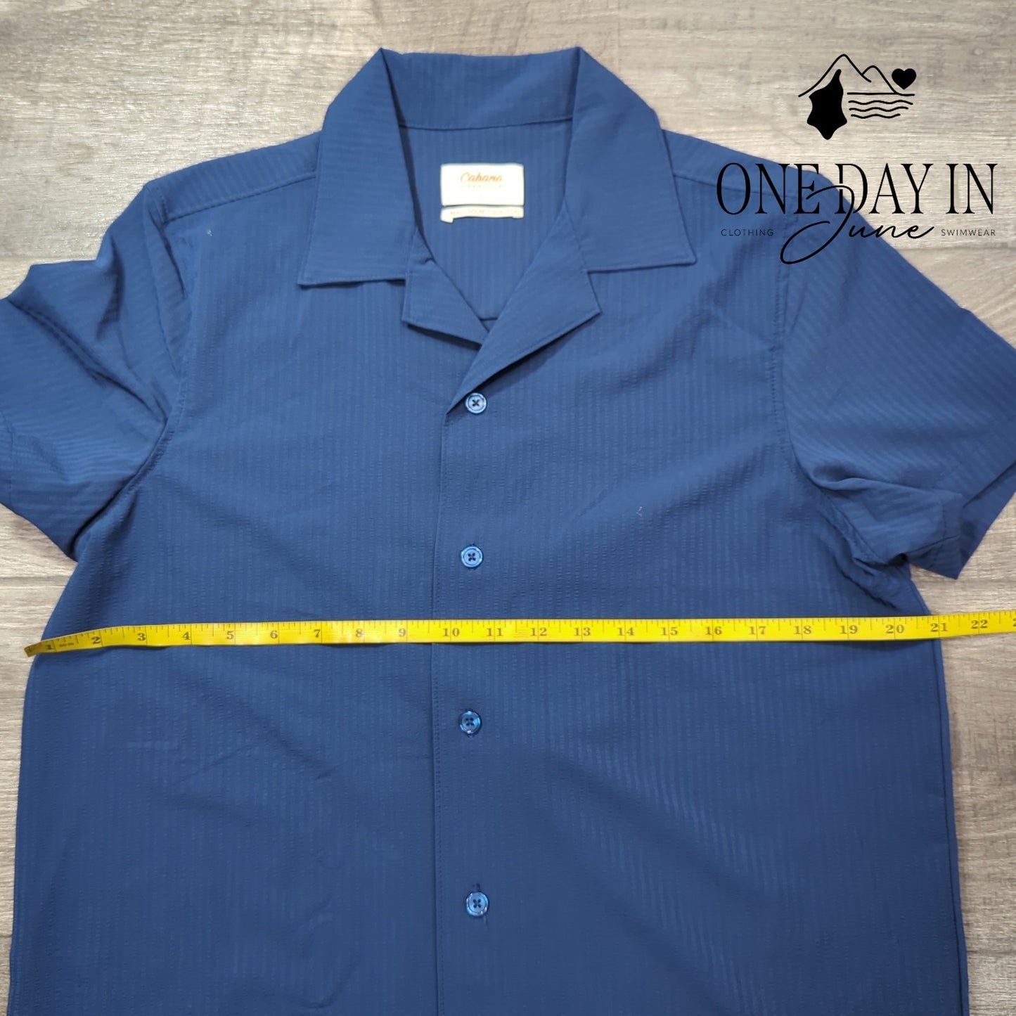 Cabana Beach House Collection Short Sleeve Shirt Size S