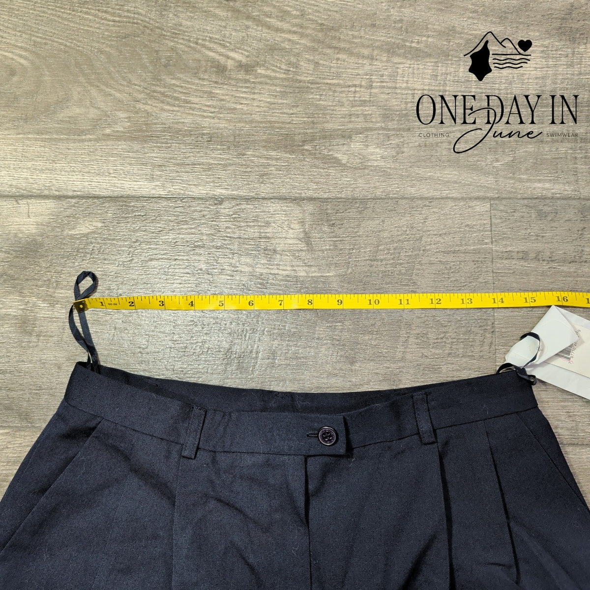 Evan Picone Womens High Rise Pleated Wool Dress Pants Navy NWT Size 12